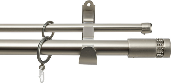 Изображение товара Карниз для штор Sundays Home Волна Имидж 25мм+16мм двухрядный (сатин, 4м)