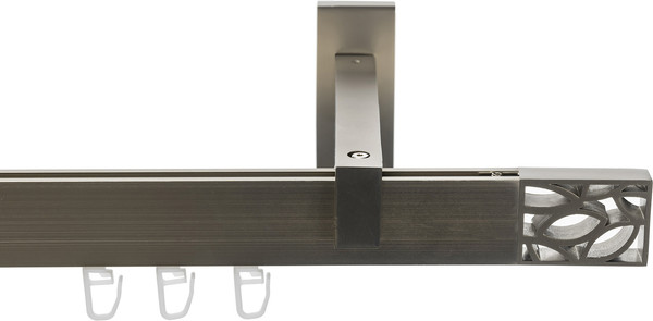 Изображение товара Карниз для штор Sundays Home Флэт Лайн Грид одинарный (сатин, 1.6м)