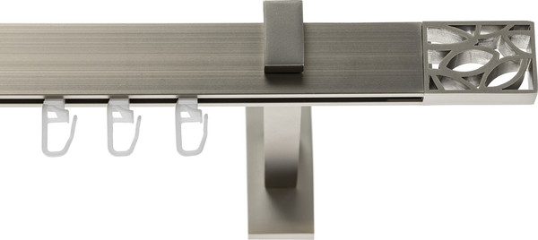 Изображение товара Карниз для штор Sundays Home Флэт Лайн Грид одинарный (сатин, 2м)