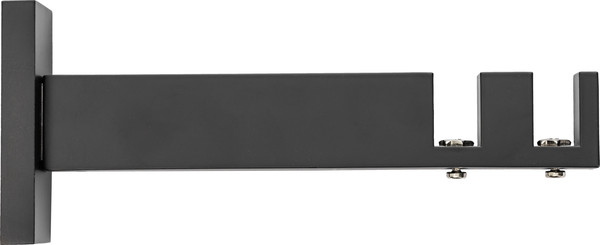 Изображение товара Карниз для штор Sundays Home Флэт Лайн Грид двойной (составной, черный матовый, 4м)