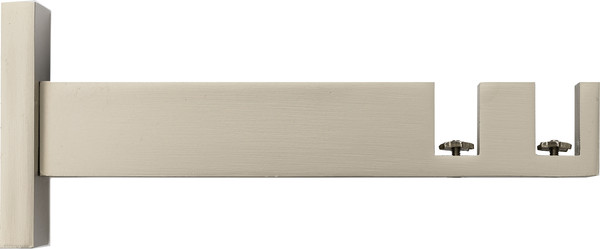 Изображение товара Карниз для штор Sundays Home Флэт Лайн Изи двойной (заглушка, черный матовый, 1.6м)