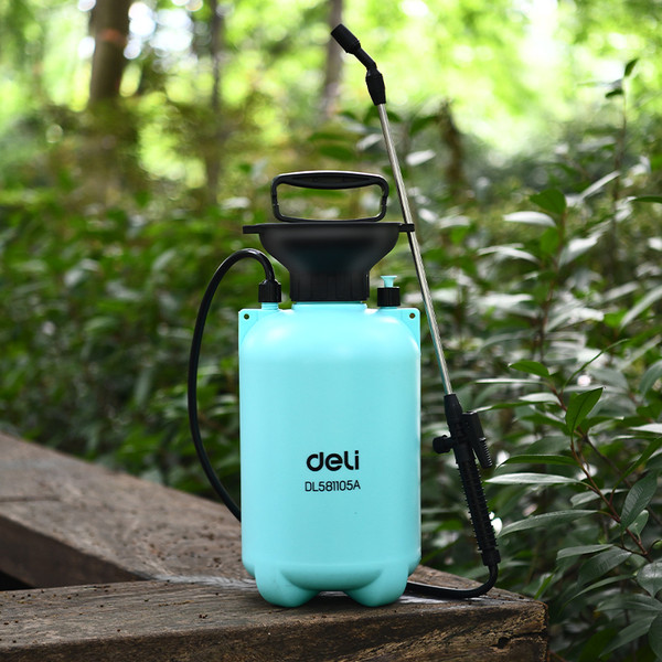 Изображение товара Опрыскиватель помповый Deli EDL581105A (5л, голубой/черный)