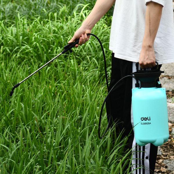 Изображение товара Опрыскиватель помповый Deli EDL581105A (5л, голубой/черный)