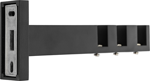 Изображение товара Карниз для штор Sundays Home Флэт Лайн Изи тройной (заглушка, черный матовый, 2м)