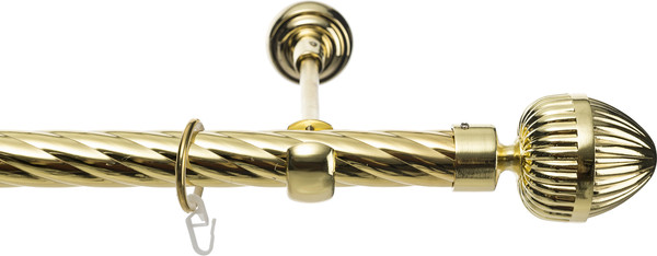 Изображение товара Карниз для штор Sundays Home Шайн Одеон 25мм однорядный (золото, 3.2м)