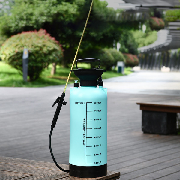 Изображение товара Опрыскиватель помповый Deli EDL581108-E1 (8л, голубой/черный)