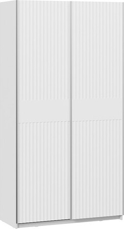 Изображение товара Шкаф-купе ТриЯ Оскар Тиффани Т2 1200 / 282709 (серебро/белый снег/белый софт)