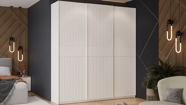 Изображение товара Шкаф-купе ТриЯ Оскар Тиффани Т2 2100 / 282747 (белая/белый снег/белый софт)