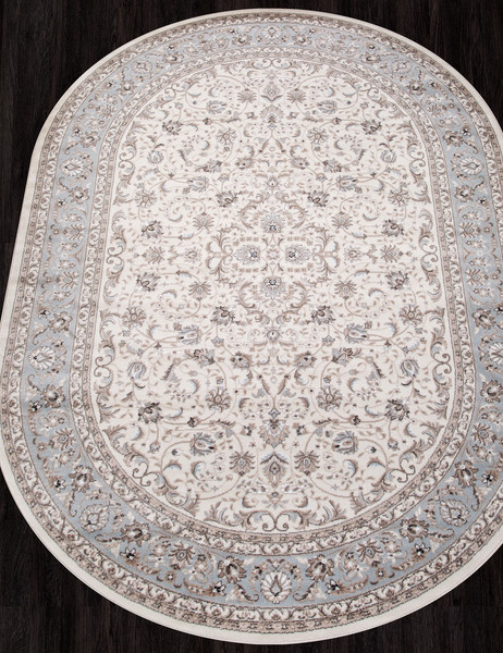 Изображение товара Ковер Merinos Valencia Deluxe F014-OVAL-CREAM-L.BLUE (2х3)