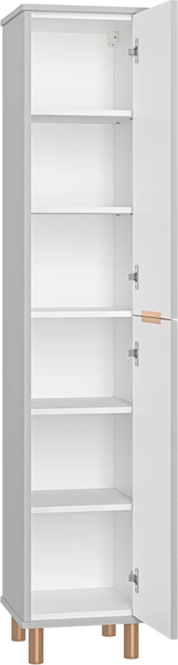 Изображение товара Шкаф-пенал для ванной Brevita Risacca Crema 35 / RIS-05035-034П (серый кашемир)
