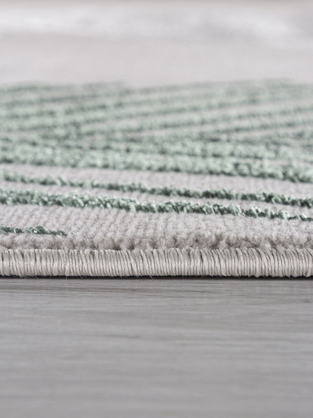 Изображение товара Коврик Merinos Liman F167-OVAL-GRAY-D.GREEN (1.2х1.8)