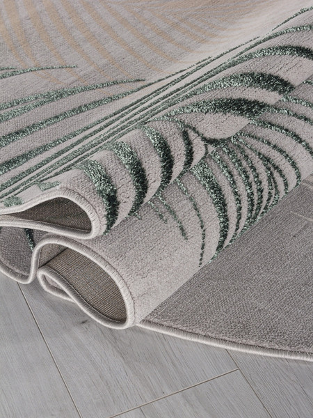 Изображение товара Коврик Merinos Liman F167-OVAL-GRAY-D.GREEN (1.2х1.8)