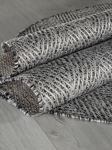 Изображение товара Циновка Merinos Kair S156-OVAL-DARK GRAY (1.4х2)