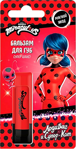 Изображение товара Бальзам для губ детский Miraculous Леди Баг и Супер Кот (3.5г)