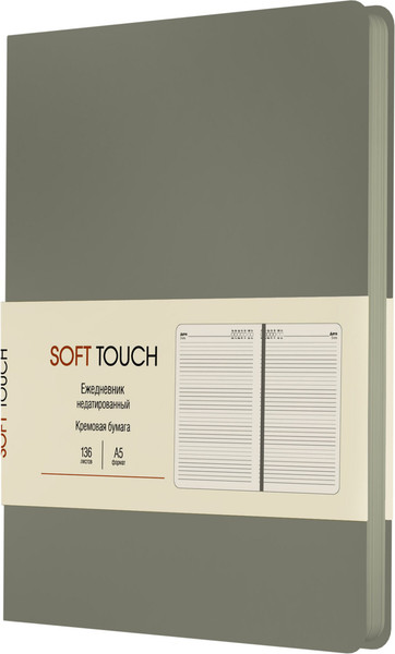 Изображение товара Ежедневник Listoff Soft Touch / ЕКСТ52613605 (136л, розовый кварц)
