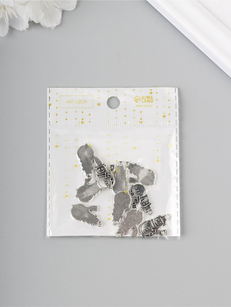 Изображение товара Набор подвесок декоративных Арт Узор Снеговик с метелкой / 10843148 (10шт)