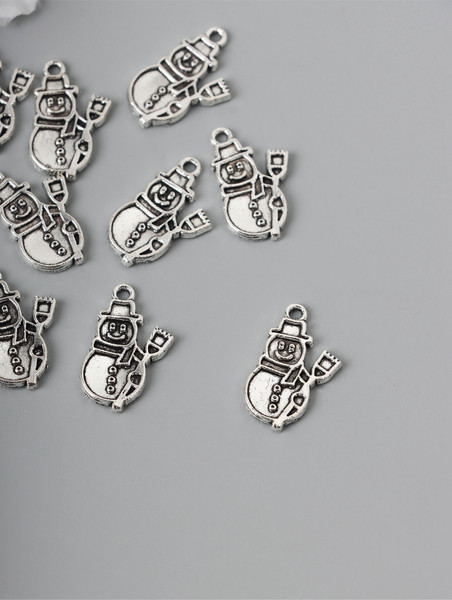 Изображение товара Набор подвесок декоративных Арт Узор Снеговик с метелкой / 10843148 (10шт)