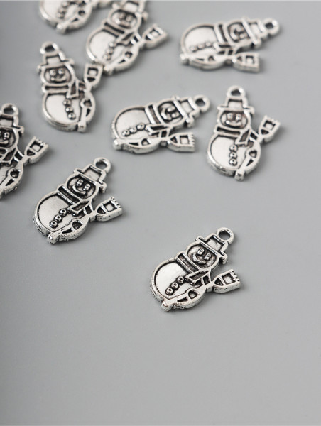 Изображение товара Набор подвесок декоративных Арт Узор Снеговик с метелкой / 10843148 (10шт)