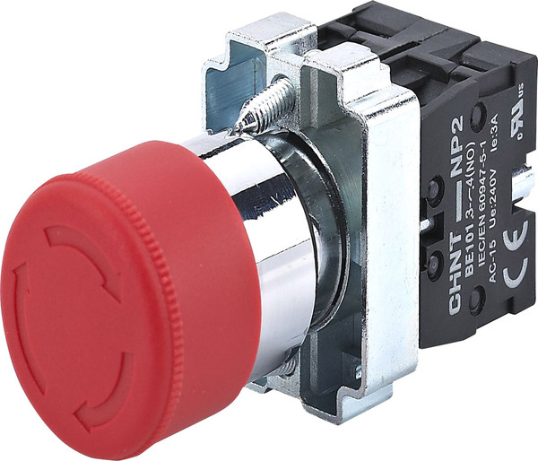 Изображение товара Кнопка для пульта Chint Грибок 1НО+1НЗ / 574016