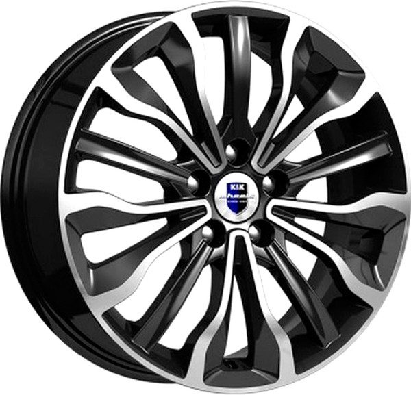 Изображение товара Литой диск K&K Атакама 17x6.5" 5x100мм DIA 56.1мм ET 48мм Алмаз черный