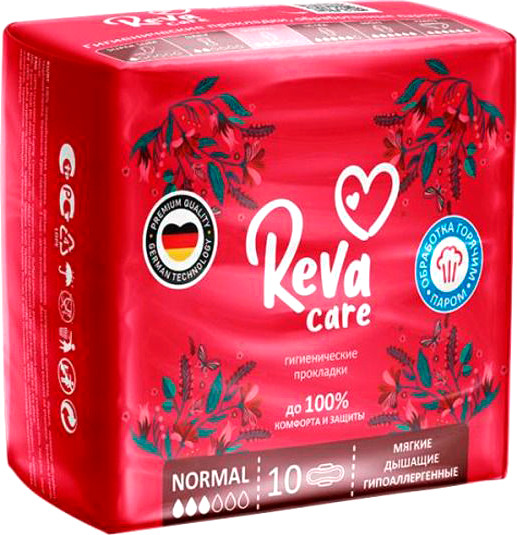 Изображение товара Прокладки гигиенические Reva Care Natural Normal (10шт)