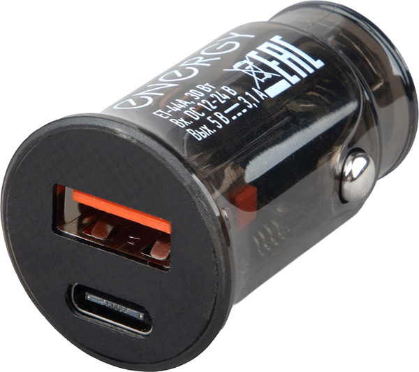 Изображение товара Адаптер питания автомобильный Energy ET-44А / 109944 (черный)