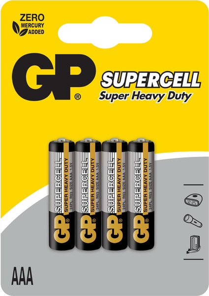Изображение товара Комплект батареек GP Batteries Supercell R03/24PL-2U4 (4шт)