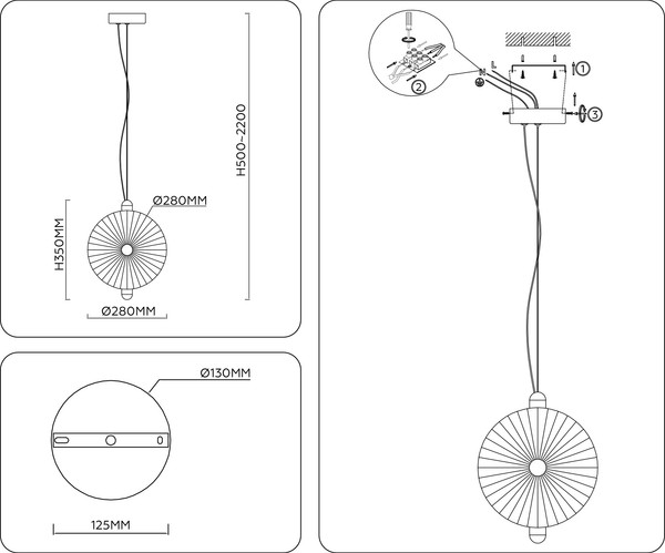 Изображение товара Потолочный светильник Ambrella LH31145 СH/CL (хром/прозрачный)