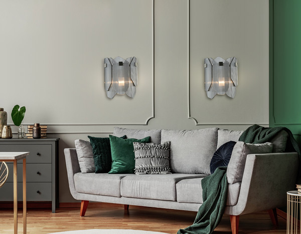 Изображение товара Бра Ambrella LH31207/2 SN/SM (сатин никель/дымчатый)