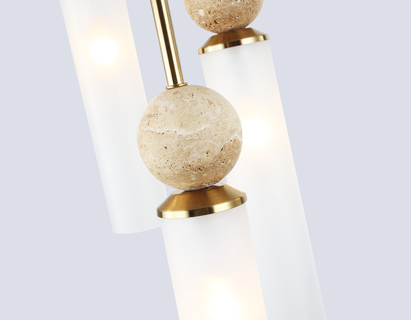 Изображение товара Люстра Ambrella LH53259/5 BS/FR (латунь/белый матовый)