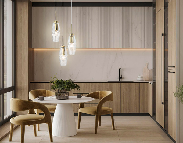 Изображение товара Люстра Ambrella LH55210/3 BS/CL (латунь/прозрачны)