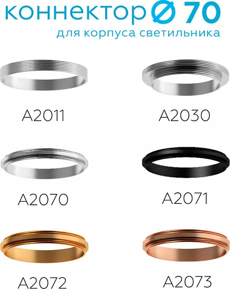 Изображение товара Кольцо декоративное для светильника Ambrella A2071 PBK ( черный полированный)