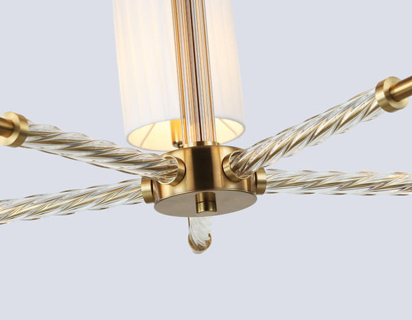 Изображение товара Люстра Ambrella LH71500/5 BS/FR (латунь/белый матовый)