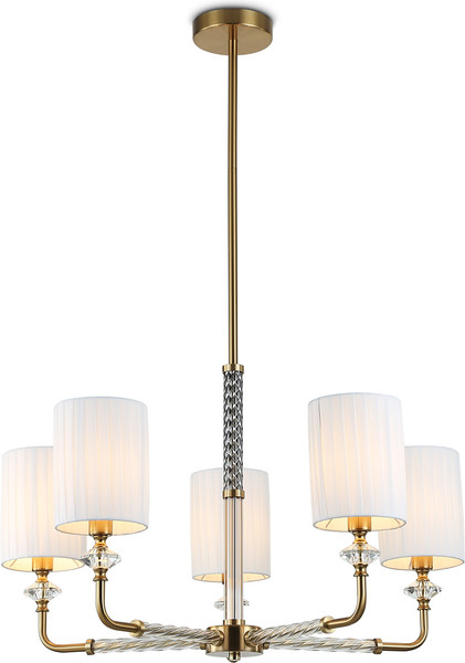 Изображение товара Люстра Ambrella LH71500/5 BS/FR (латунь/белый матовый)