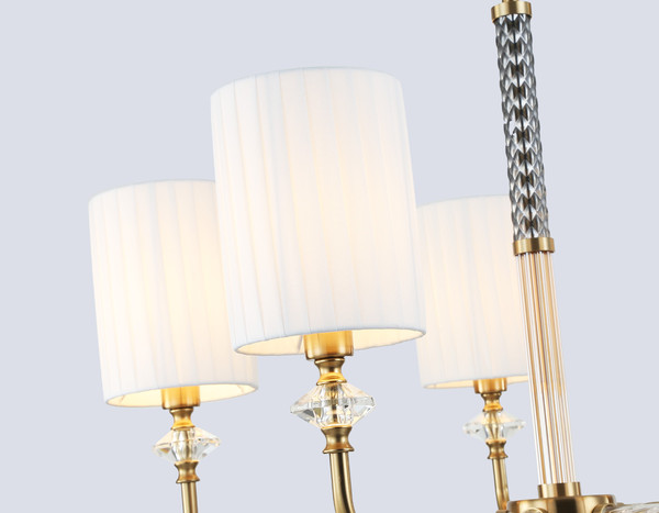 Изображение товара Люстра Ambrella LH71500/5 BS/FR (латунь/белый матовый)