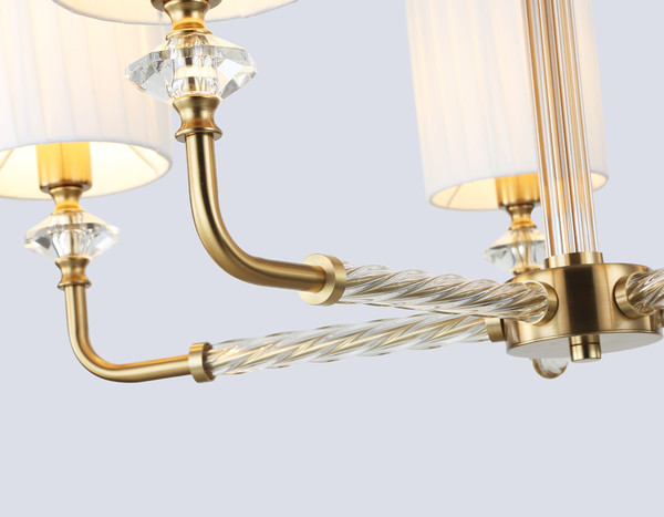 Изображение товара Люстра Ambrella LH71500/5 BS/FR (латунь/белый матовый)