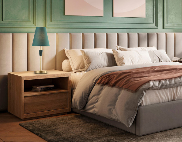 Изображение товара Прикроватная лампа Ambrella LH75057 BS/GN (латунь/зеленый)