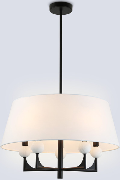 Изображение товара Люстра Ambrella LH75150/5 BK/FR (черный/белый матовый)