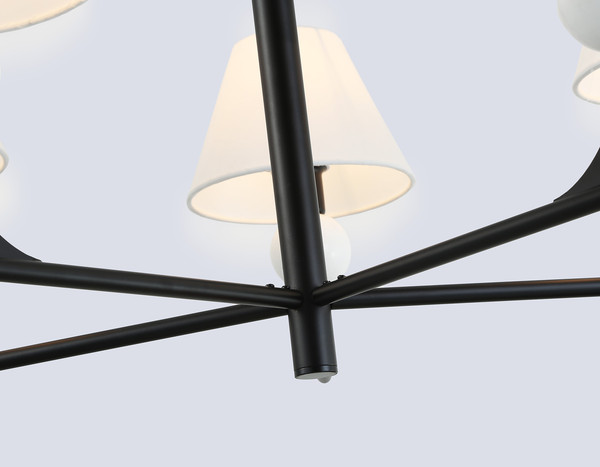 Изображение товара Люстра Ambrella LH75153/5 BK/FR (черный/белый матовый)