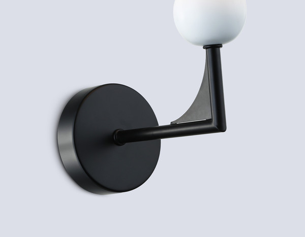 Изображение товара Бра Ambrella LH75156 BK/FR (черный/белый матовый)