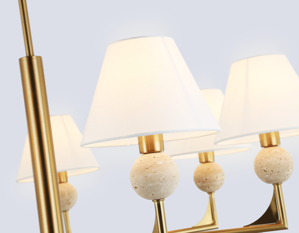 Изображение товара Люстра Ambrella LH75162/7 BS/FR (латунь/белый матовый)