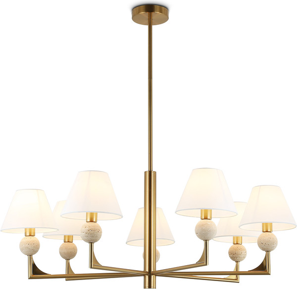 Изображение товара Люстра Ambrella LH75162/7 BS/FR (латунь/белый матовый)