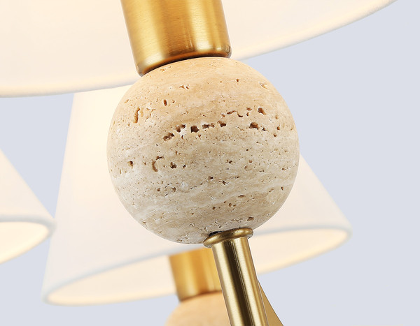 Изображение товара Люстра Ambrella LH75162/7 BS/FR (латунь/белый матовый)