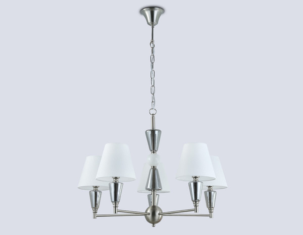 Изображение товара Люстра Ambrella LH75253/5 SN/FR (сатин никель/белый матовый)