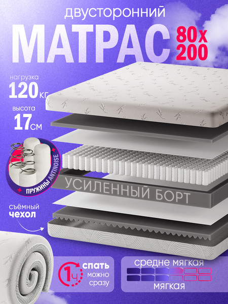 Изображение товара Матрас AMI Актив Люкс 80x200