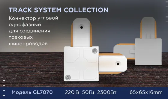 Изображение товара Коннектор для шинопровода Ambrella GL7077 WH (белый)