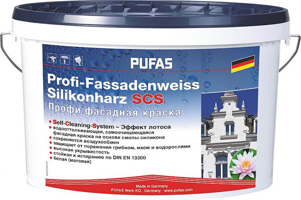 Изображение товара Краска Pufas SCS Профи фасадная (10л)
