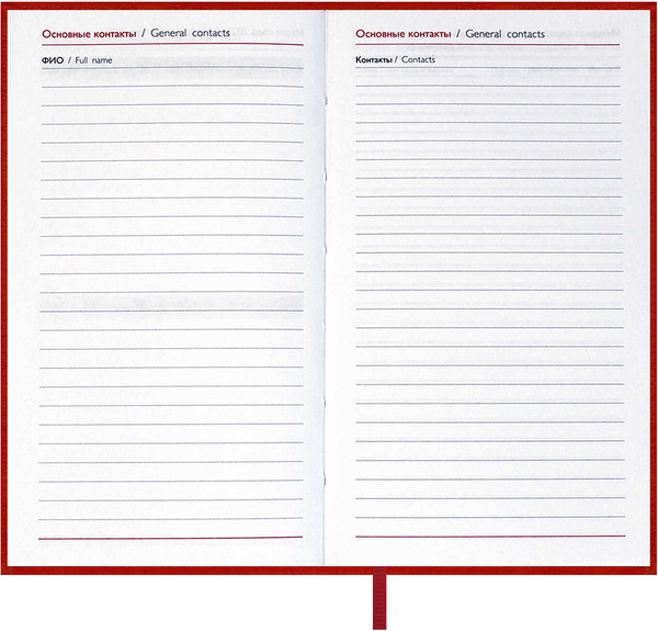 Изображение товара Еженедельник Escalada Лозанж 2026 / 70357 (64л, красный)