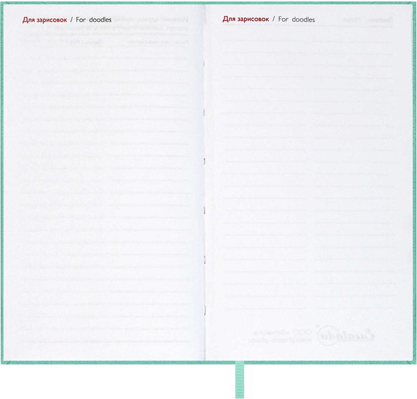 Изображение товара Еженедельник Escalada Лозанж 2026 / 70362 (64л, мятный)