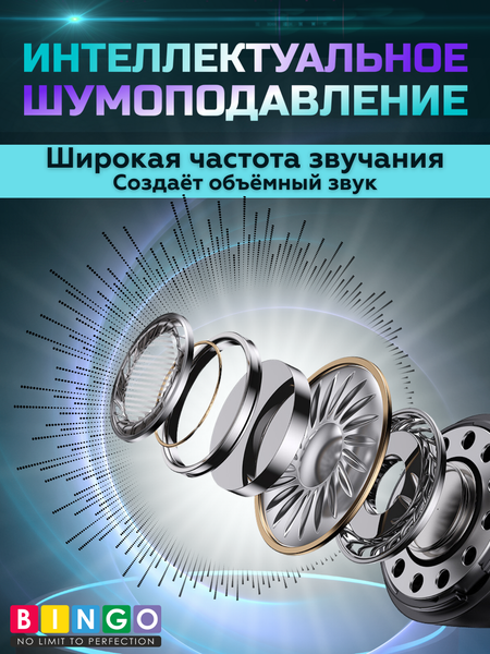 Изображение товара Беспроводные наушники Bingo K60 (черный)